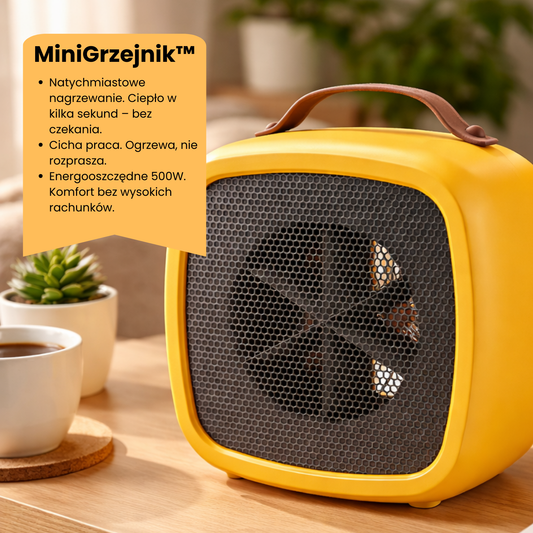 MiniGrzejnik™ – Ciepło, Cisza i Komfort w Jednym Urządzeniu